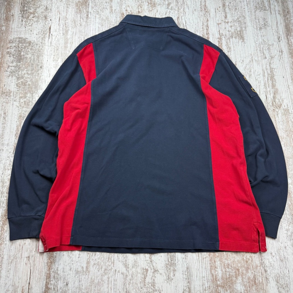 VTG Polo Ralph Lauren Big Pony Rugby Shirt Sz XLT Long Sleeve Snow Challenge Cup - Picture 2 of 16